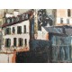 Utrillo Maurice Litografia cm 50x70 con autentica edizione 1995