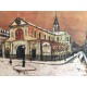 Utrillo Maurice Litografia cm 50x70 con autentica edizione 1995