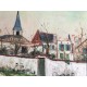 Utrillo Maurice Litografia cm 50x70 con autentica edizione 1995