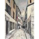 Utrillo Maurice Litografia cm 50x70 con autentica edizione 1995