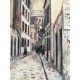 Utrillo Maurice Litografia cm 50x70 con autentica edizione 1995