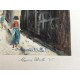 Utrillo Maurice Litografia cm 50x70 con autentica edizione 1995