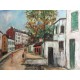 Utrillo Maurice Litografia cm 50x70 con autentica edizione 1995