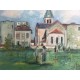 Utrillo Maurice Litografia cm 50x70 con autentica edizione 1995