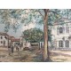 Utrillo Maurice Litografia cm 50x70 con autentica edizione 1995