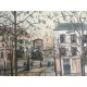 Utrillo Maurice Litografia cm 50x70 con autentica edizione 1995