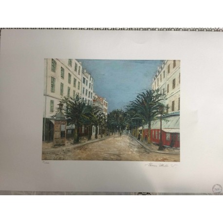 Utrillo Maurice Litografia cm 50x70 con autentica edizione 1995