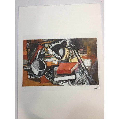 Renato Guttuso litografia cm 50x70 edizione Leonardo Artis