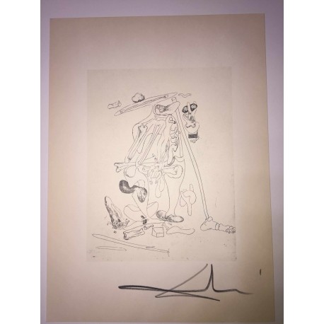 Salvador Dali litografia cm 50x70  firma matita