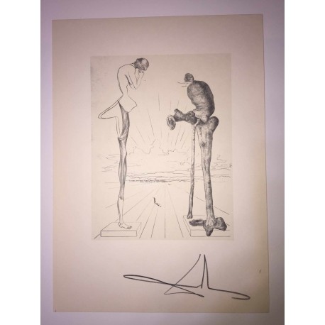 Salvador Dali litografia cm 50x70  firma matita