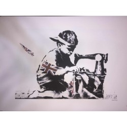 Banksy edícia POW 50x70 cm - Banksy s certifikátom