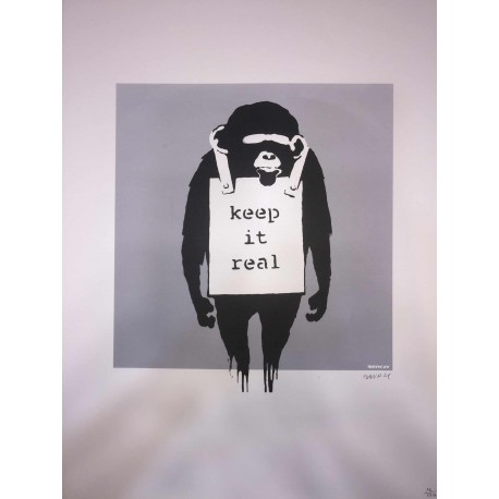 Banksy 50x70 cm POW edition - Banksy with certificate