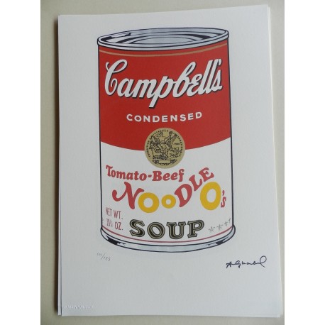 Andy Warhol Litografia ex. 125 cm 35x50