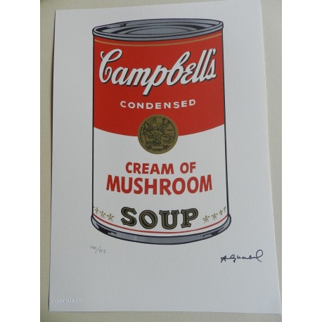 Andy Warhol Litografia ex. 125 cm 35x50