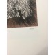 Mario Ceroli litografia cm 50x70 arkatzarekin sinatuta Rambax Edition