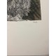 Mario Ceroli lithographie cm 50x70 signée au crayon Edition Rambax