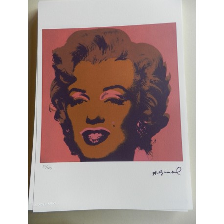 Andy Warhol Lithographie ex. 125 cm 35 x 50