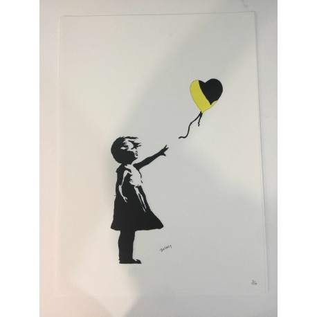 Banksy 50x70 cm edizione POW - Banksy  con certificato