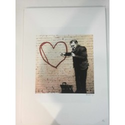 Banksy 50x70 cm edición POW - Banksy con certificado