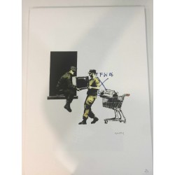 Banksy 50x70 cm edición POW - Banksy con certificado