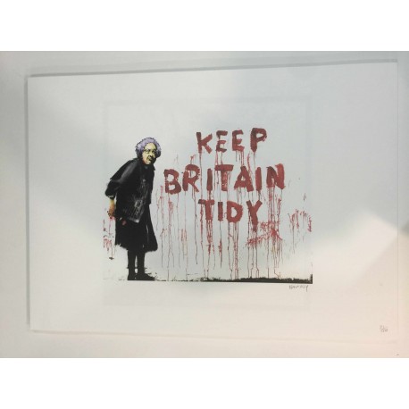 Banksy 50x70 cm edizione POW - Banksy  con certificato