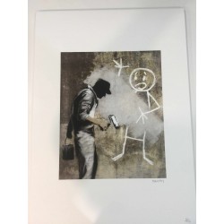 Banksy 50x70 cm POW vydání - Banksy s certifikátem