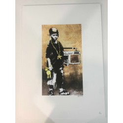 Banksy 50x70 cm edición POW - Banksy con certificado