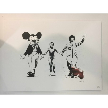 Edição POW Banksy 50x70 cm - Banksy com certificado