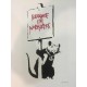 Banksy 50x70 cm POW edizioa - Banksy ziurtagiriarekin