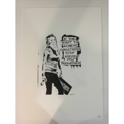 Edição POW Banksy 50x70 cm - Banksy com certificado