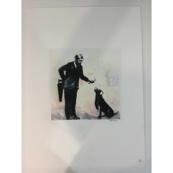 Edição POW Banksy 50x70 cm - Banksy com certificado