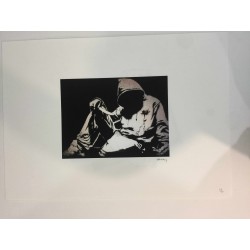 Banksy 50x70 cm POW edition - Banksy with certificate