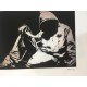 Banksy 50x70 cm POW edizioa - Banksy ziurtagiriarekin