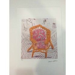 David Hockney litografia 50x35 cm edícia Spadem s certifikátom