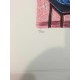 David Hockney lithograph 50x35 cm Spadem edition with certificate