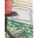 David Hockney lithograph 50x35 cm Spadem edition with certificate