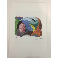 David Hockney Lithographie 50x35 cm Spadem Edition mit Zertifikat