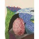 David Hockney Lithographie 50x35 cm Spadem Edition mit Zertifikat