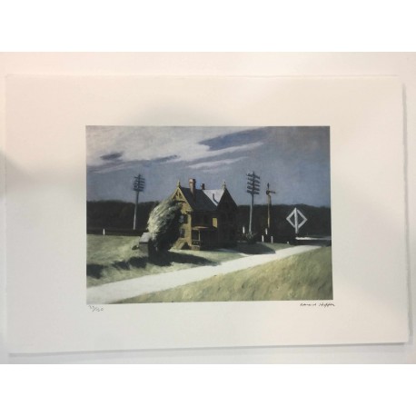 Edward Hopper litho cm 57x38 papier Arches uitgever Georges Israel