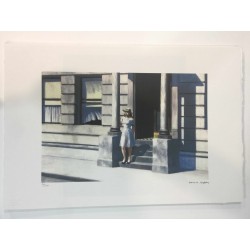 Edward Hopper lithographie cm 57x38 papier Arches éditeur Georges Israel