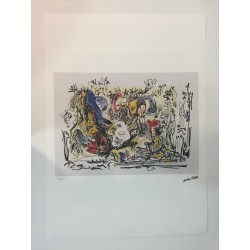 Jackson Pollock litografia 50x70 cm edizione Spadem