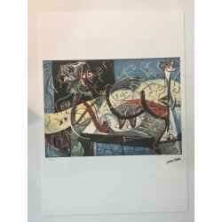 Jackson Pollock litografia 50x70 cm edizione Spadem