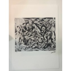 Jackson Pollock litografia 50x70 cm edizione Spadem