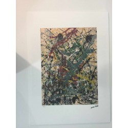 Jackson Pollock litografia 50x70 cm edizione Spadem