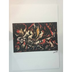 Jackson Pollock litografia 50x70 cm edizione Spadem