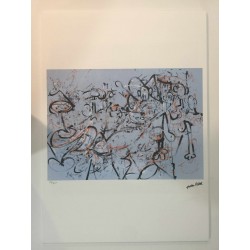 Jackson Pollock litografia 50x70 cm edizione Spadem