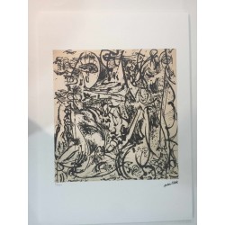 Jackson Pollock litografia 50x70 cm edizione Spadem