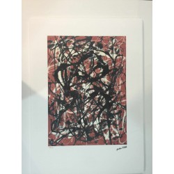 Jackson Pollock litografia 50x70 cm edizione Spadem