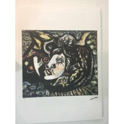 Jackson Pollock litografia 50x70 cm edizione Spadem