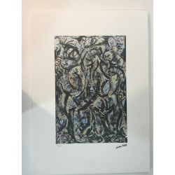 Jackson Pollock litografia 50x70 cm edizione Spadem